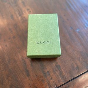 Green Gucci small wallet box. 6" by 4".
